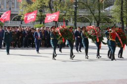 Ветераны возложили цветы к Вечному Огню