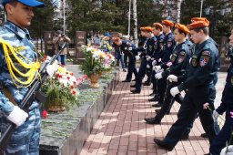 Копия Знамени Победы в Биробиджане