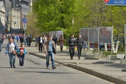 В Газетном переулке - фотовыставка МВД